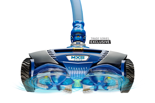 MX8 Elite Pool Cleaner Under View of Brushes