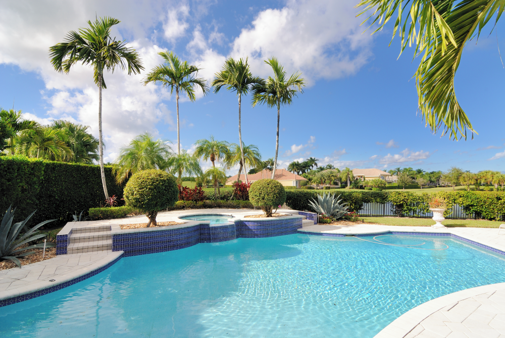image of luxury backyard pool