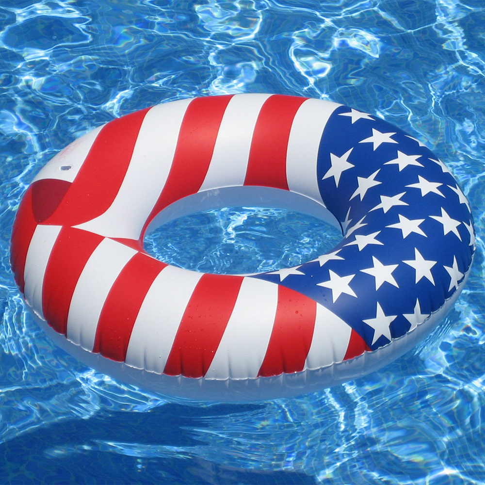 Patriotic Red, White and blue Pool Float