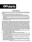 Polaris Limited Warranty Information