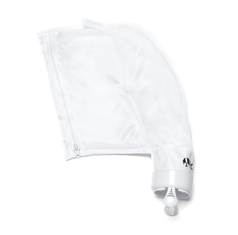 White All-Purpose Debris Bag With Zippered Closure